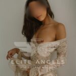 Africa Luxury Escort Barcelona with lace dress